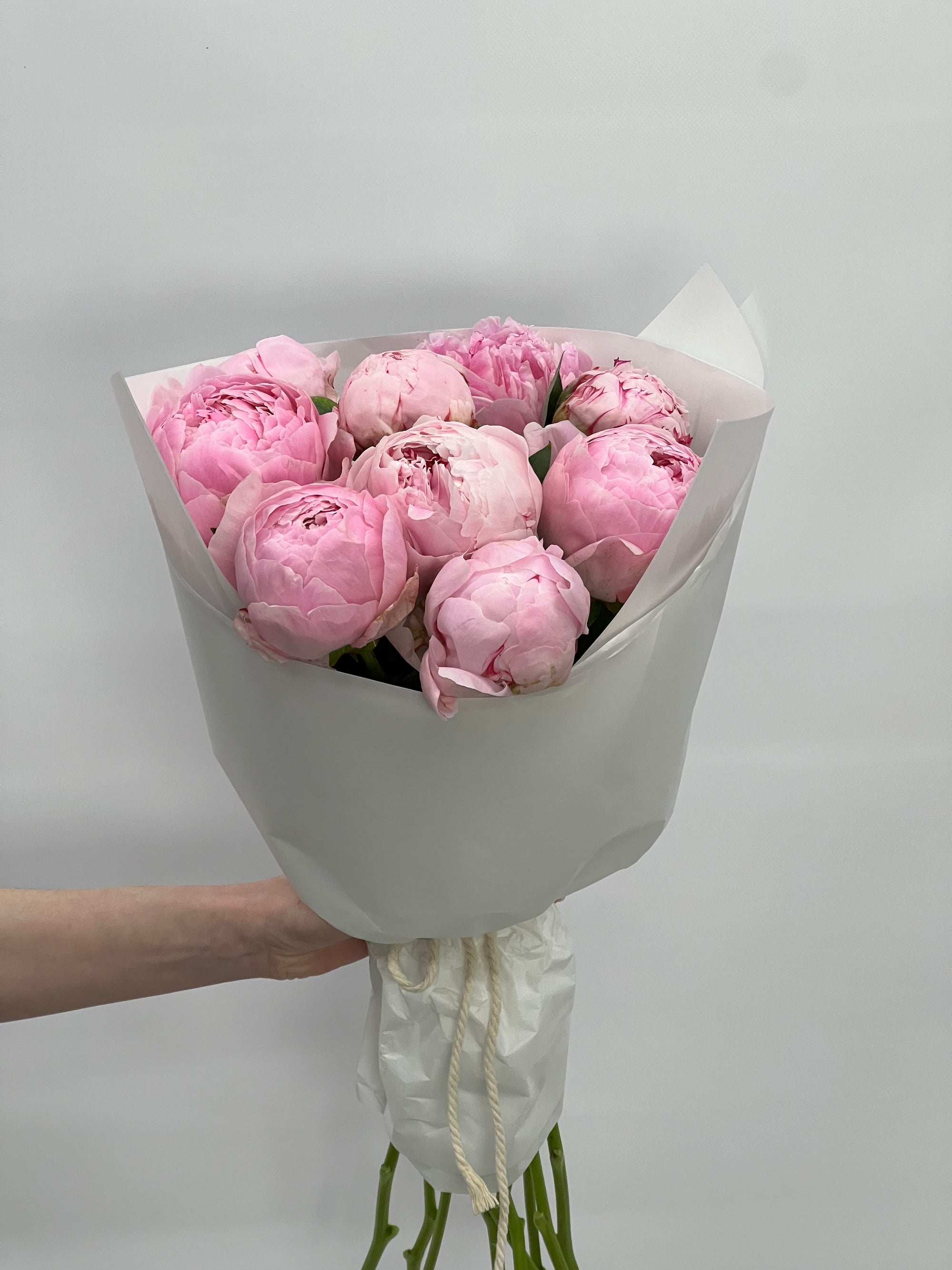 Bouquet de pivoines roses "Princess"