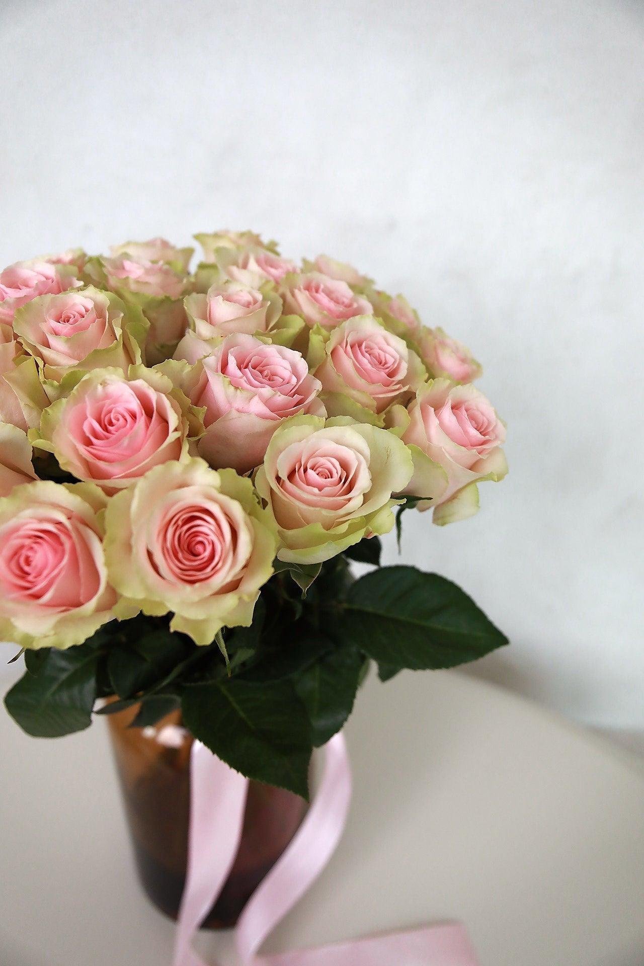 Le bouquet de roses roses "Une Fleur à Mourir Pour"